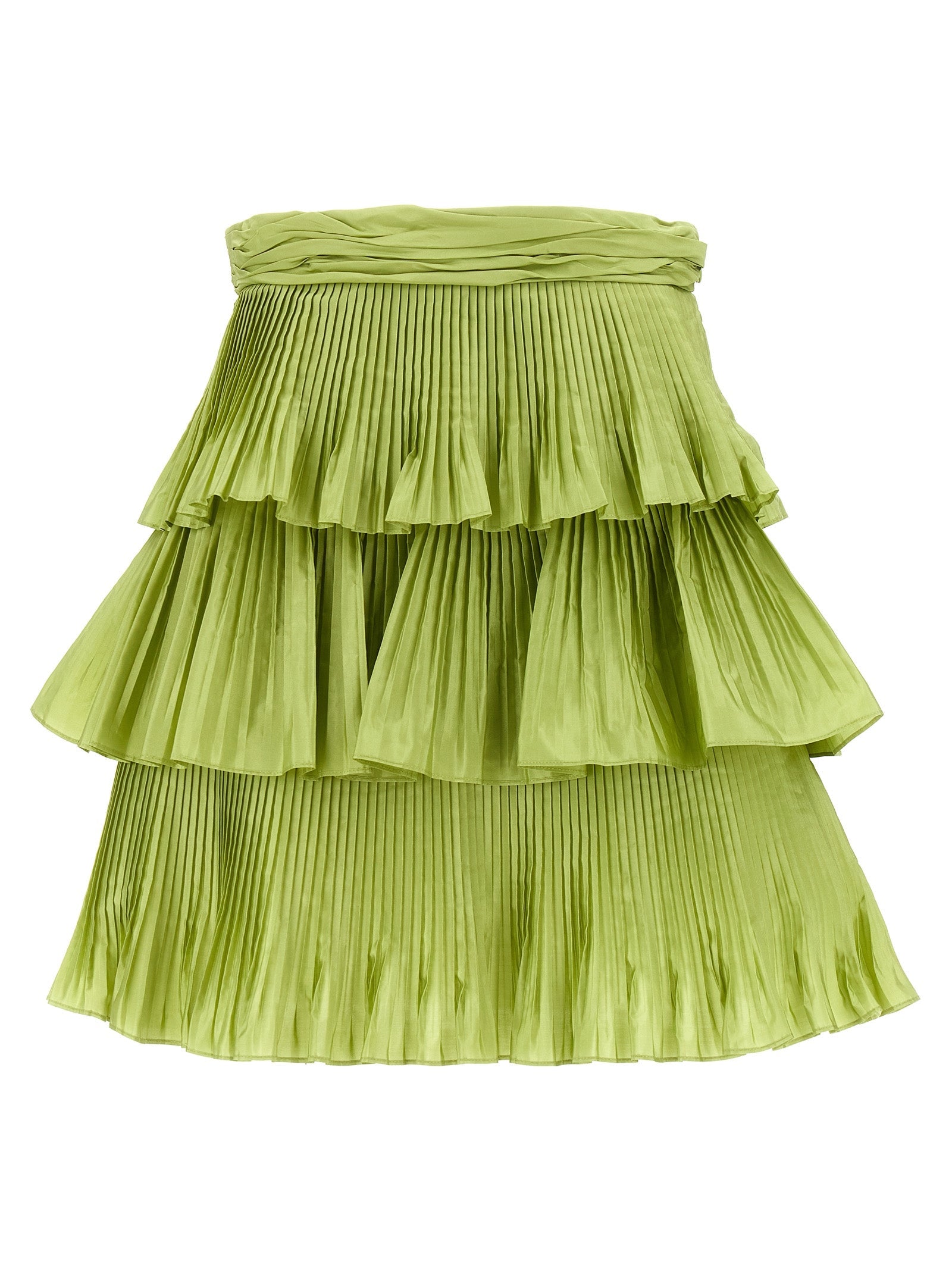 Valentino Garavani Bicolor Silk Long Skirt Valentino Garavani