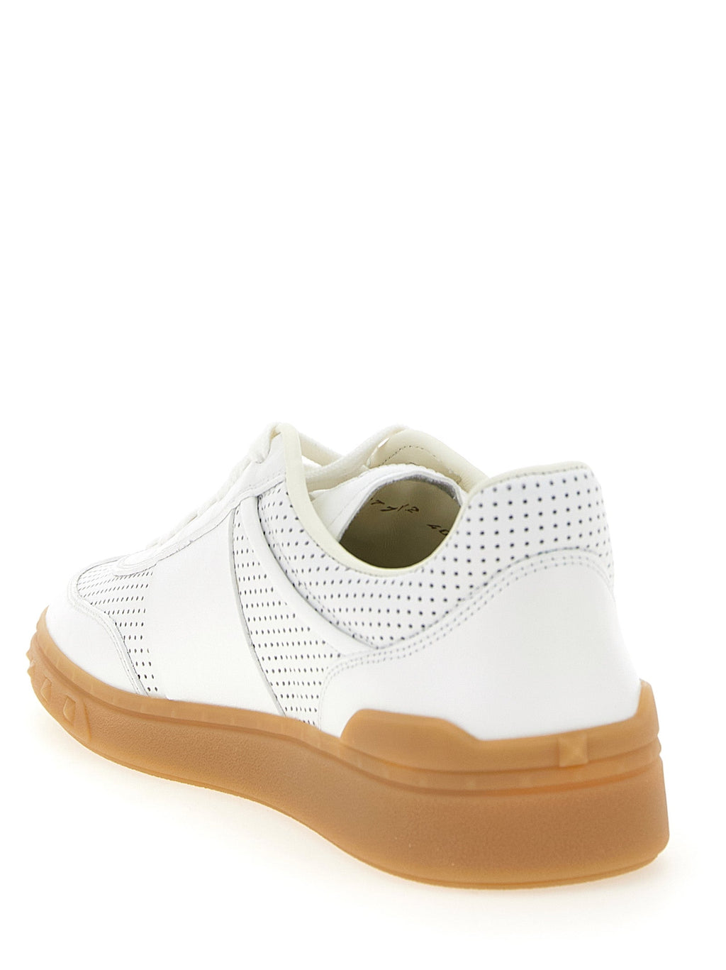 Valentino Garavani White Calfskin Low Top Sneakers Valentino Garavani