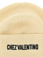 Valentino Garavani Beige Cotton Beanie Valentino Garavani