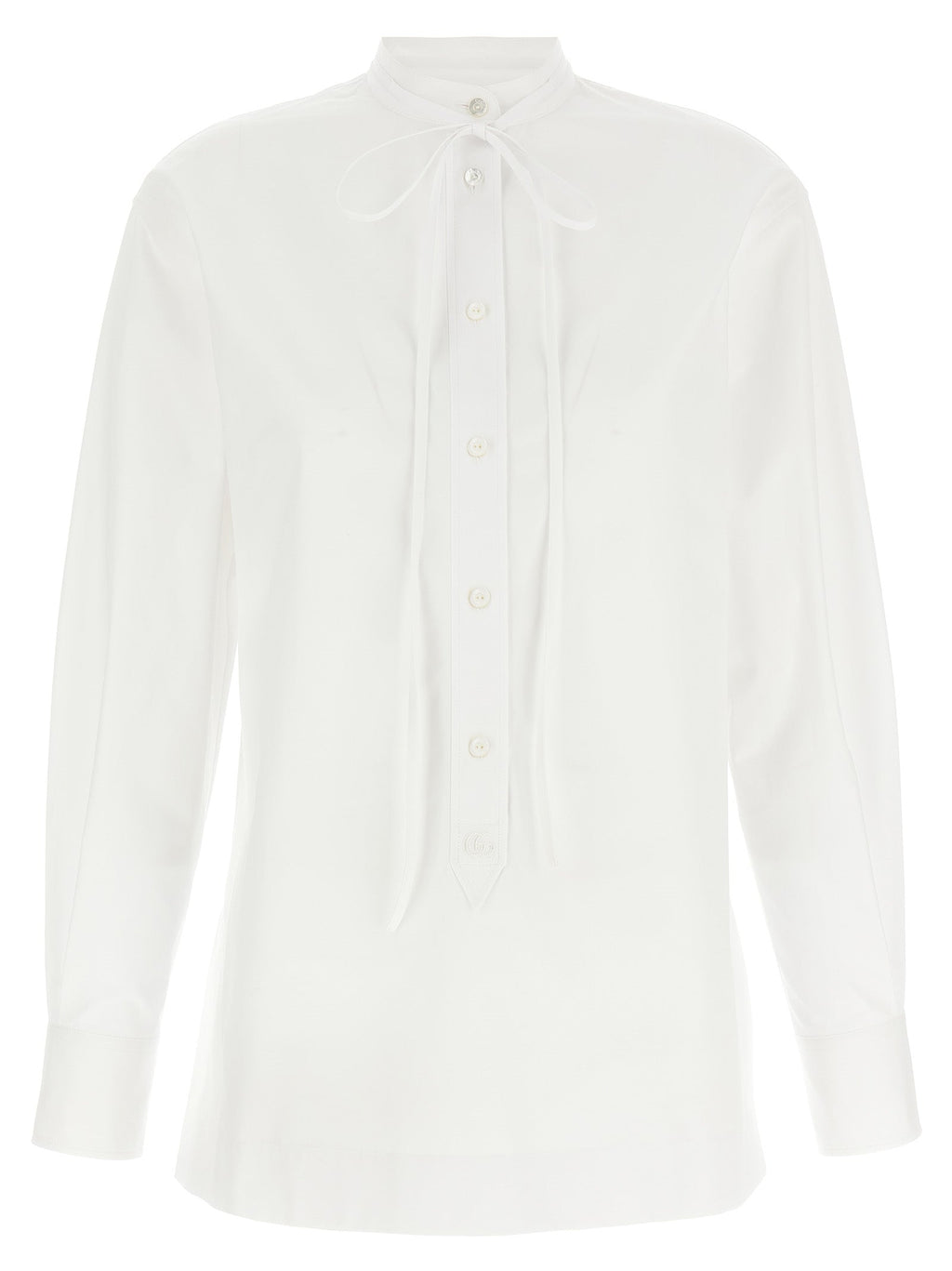 Gucci White Cotton Blouse Gucci