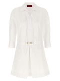 Gucci White Cotton Short Dress Gucci