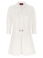 Gucci White Cotton Short Dress Gucci