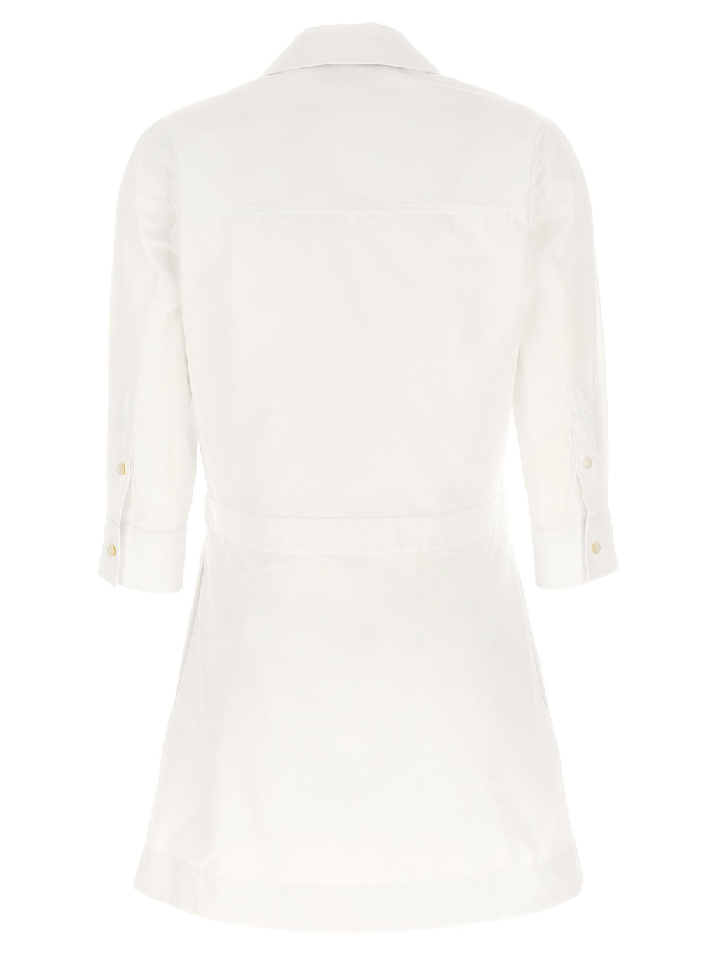 Gucci White Cotton Short Dress Gucci