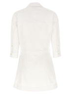 Gucci White Cotton Short Dress Gucci