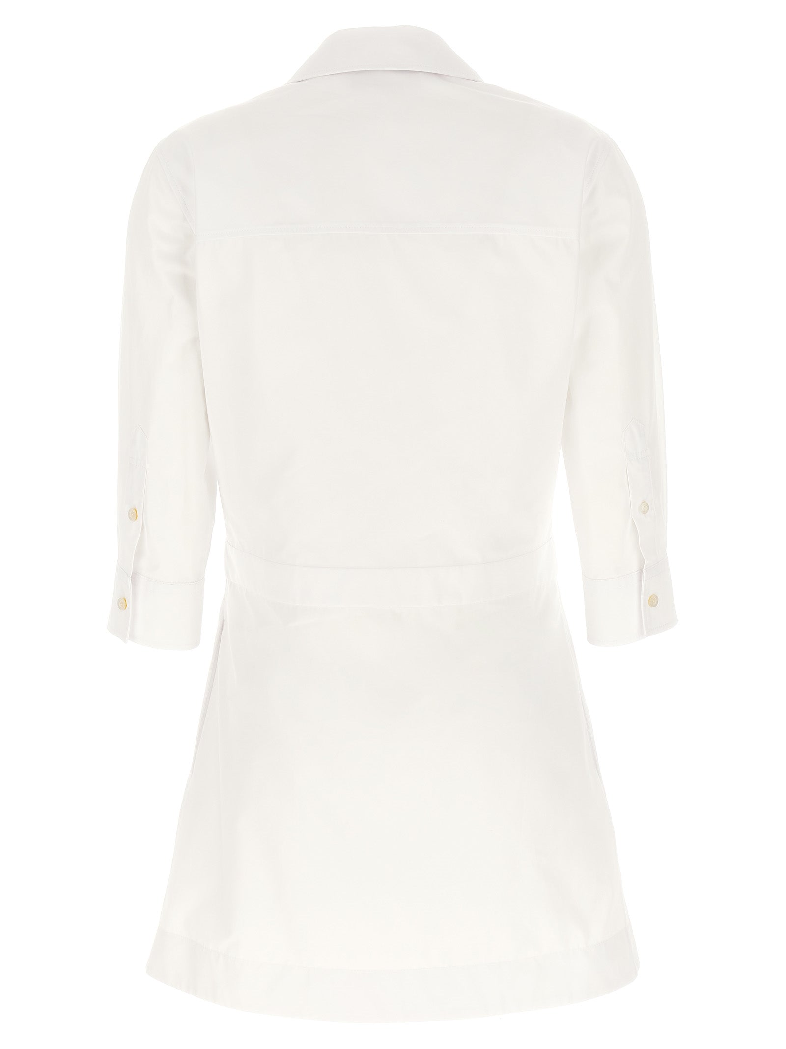 Gucci White Cotton Short Dress Gucci