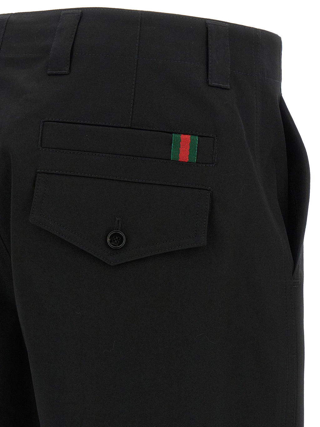 Gucci Black Cotton Casual Pants Gucci