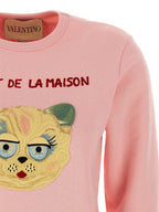 Valentino Garavani Multicolor Cotton Sweatshirt Valentino Garavani