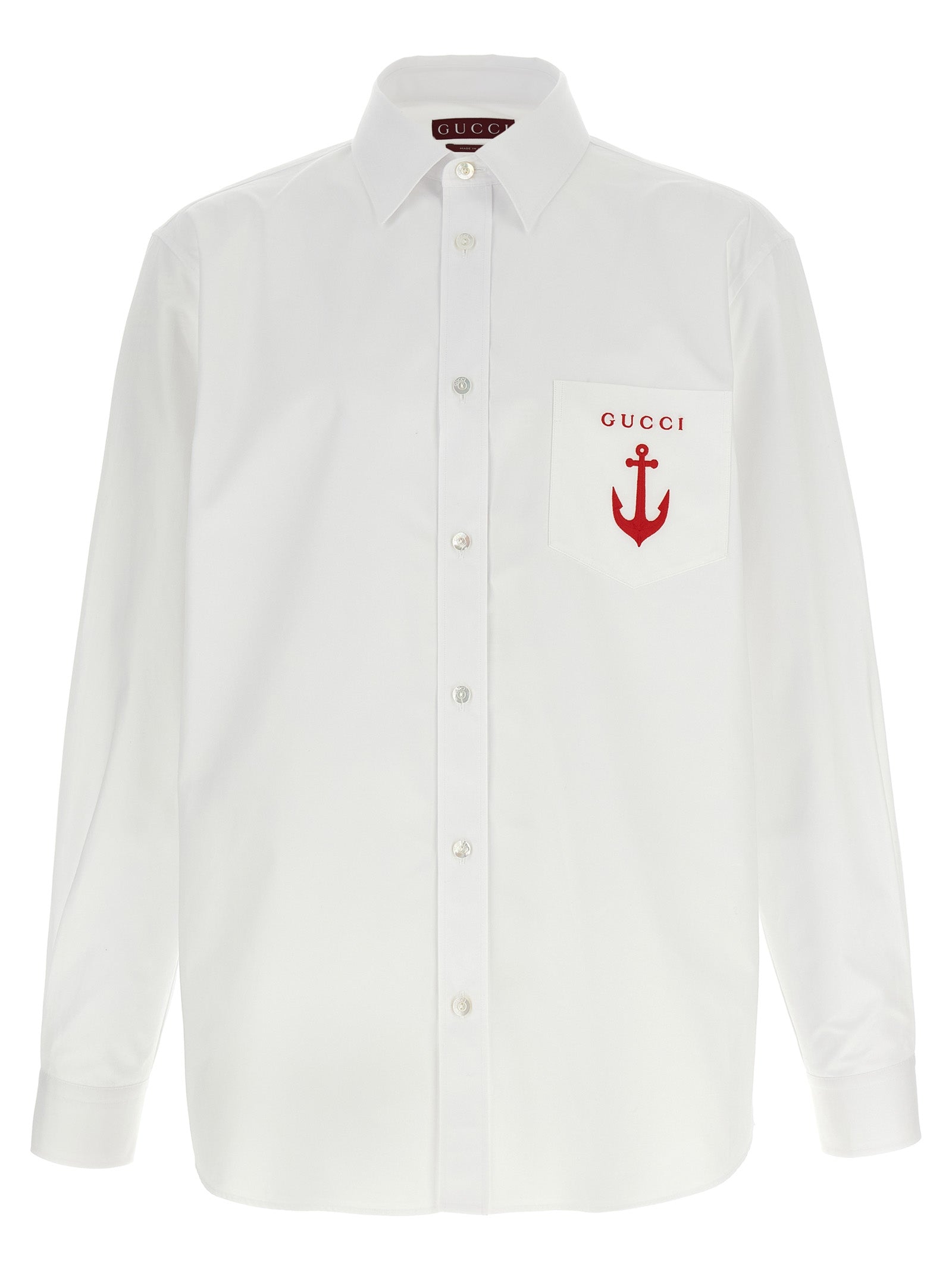 Gucci White Cotton Blouse Gucci