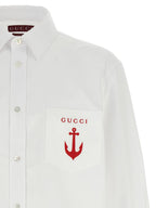Gucci White Cotton Blouse Gucci
