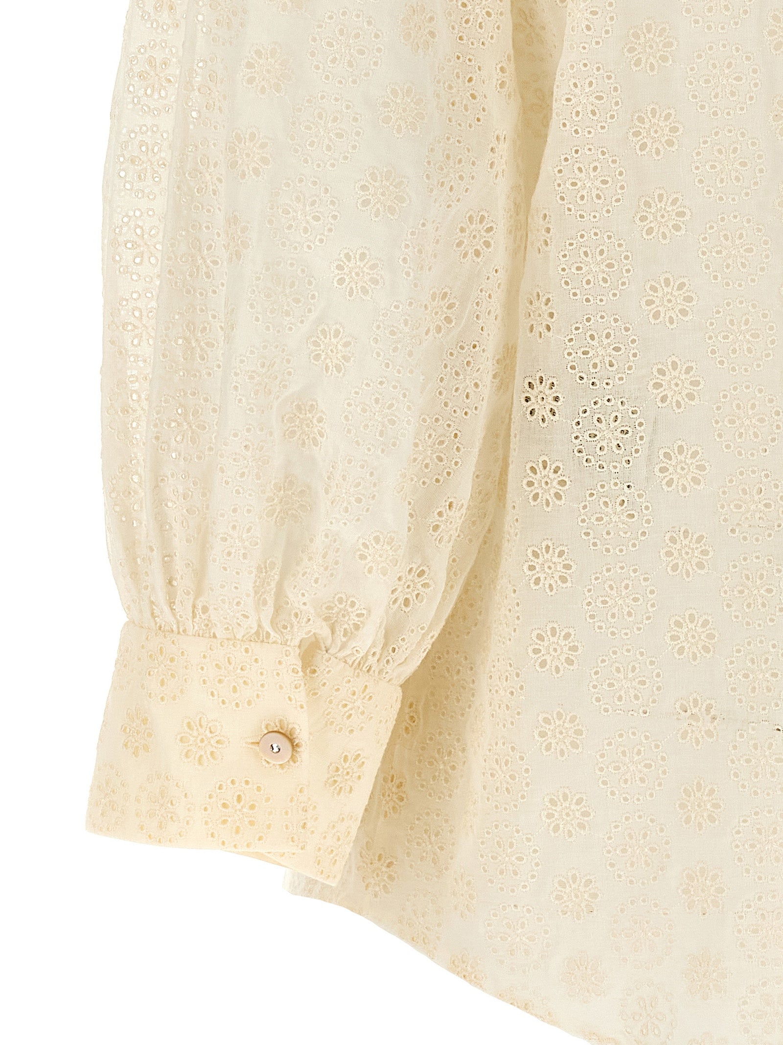 Valentino Garavani White Cotton Blouse Valentino Garavani