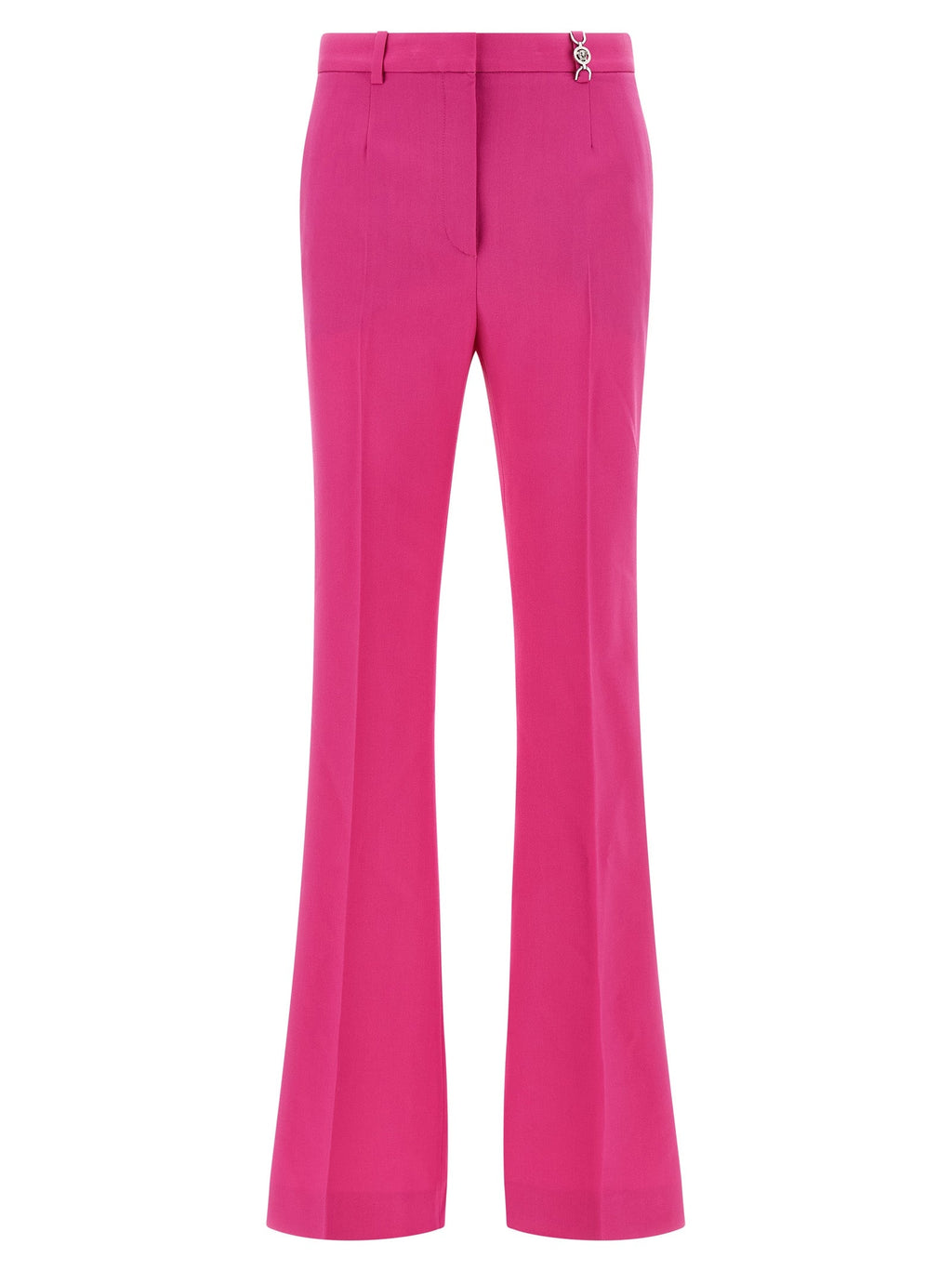 Versace Fuchsia Virgin Wool Flared Pants Versace
