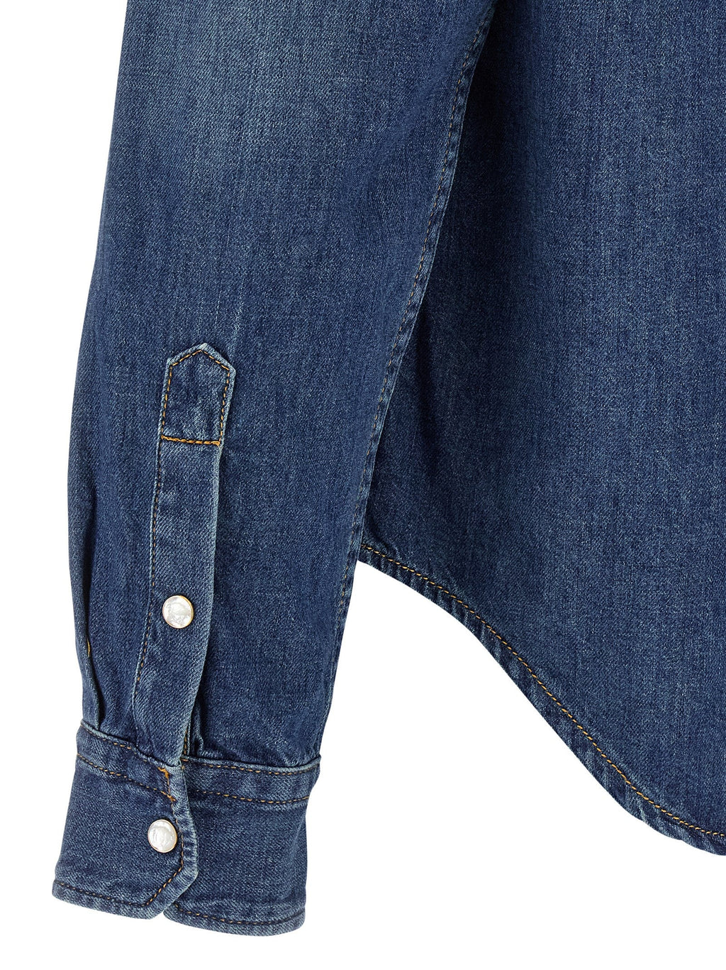 Versace Blue Cotton Blouse Versace
