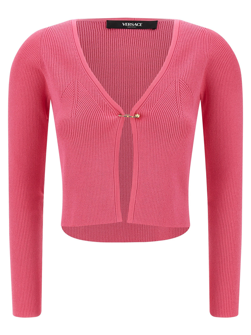 Versace Fuchsia Viscose Cardigan Versace