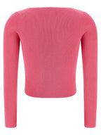 Versace Fuchsia Viscose Cardigan Versace