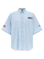 Balenciaga Blue Cotton Blouse Balenciaga