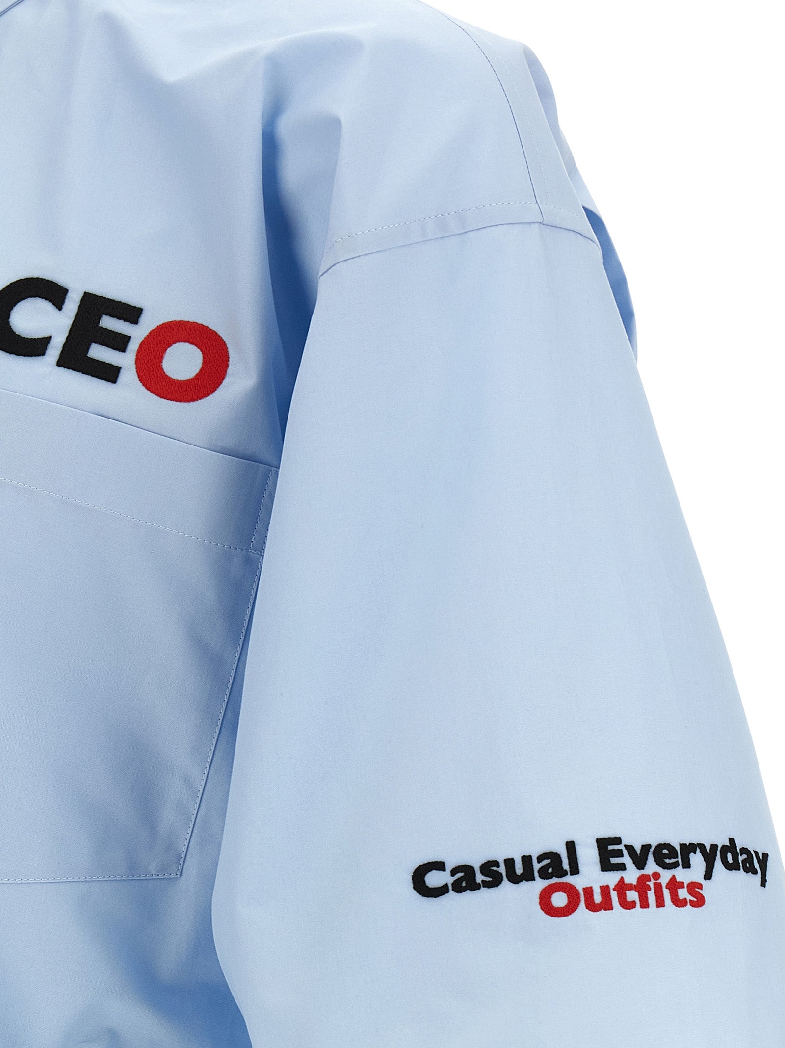 Balenciaga Blue Cotton Blouse Balenciaga