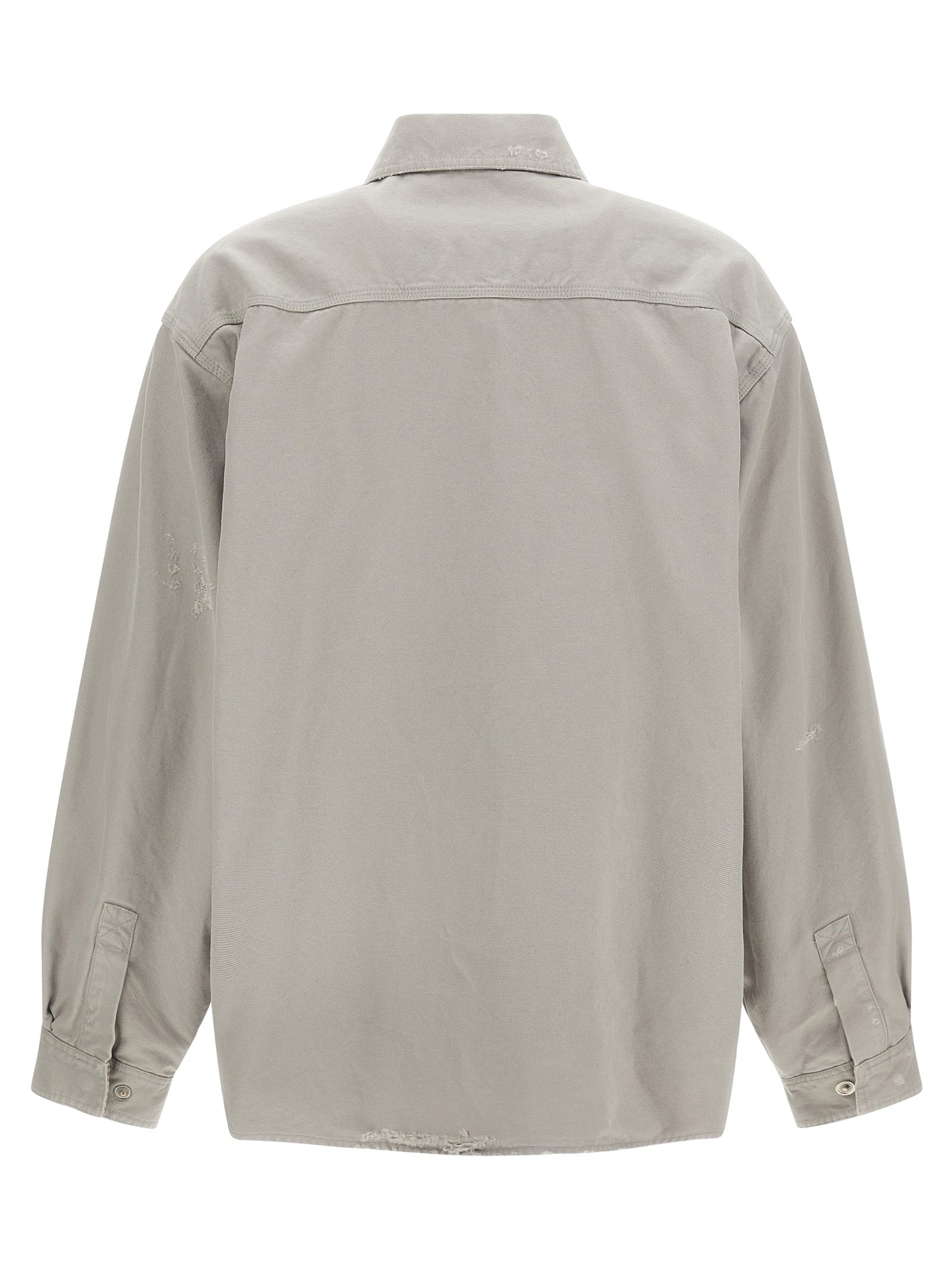 Balenciaga Gray Cotton Blouse Balenciaga