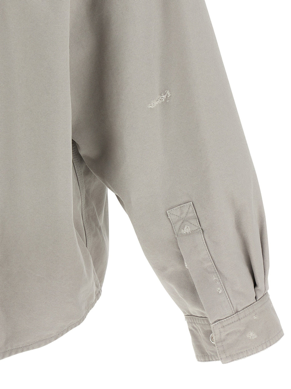 Balenciaga Gray Cotton Blouse Balenciaga