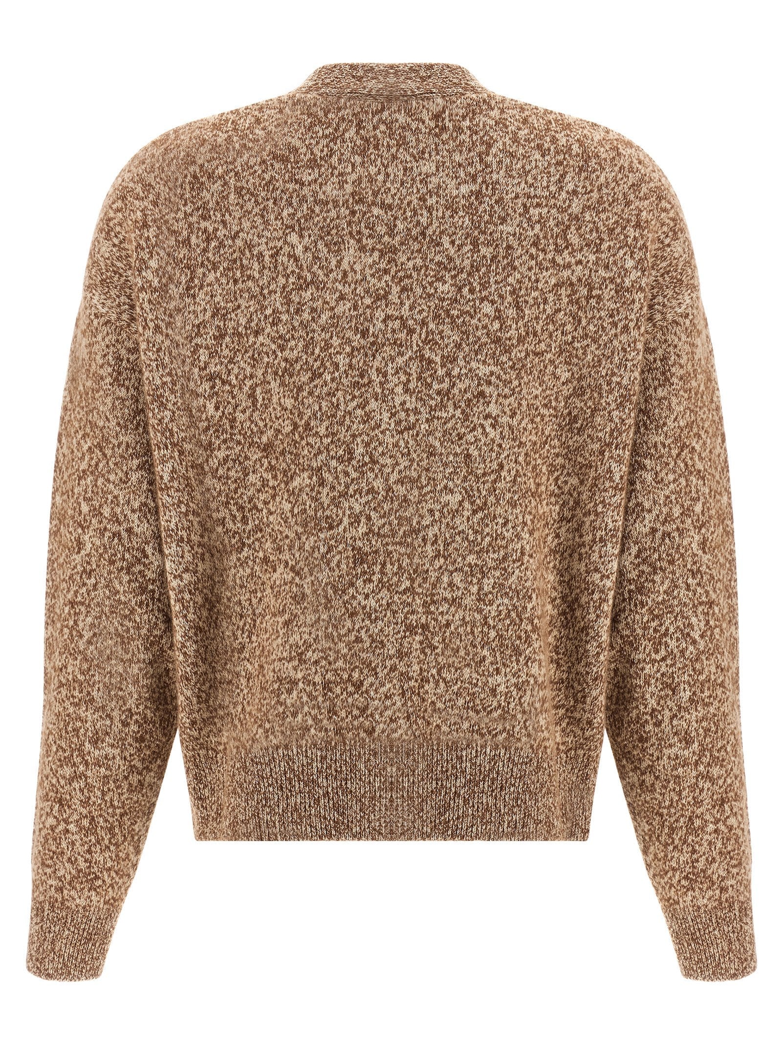 Versace Beige Virgin Wool Cardigan Versace