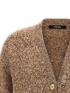 Versace Beige Virgin Wool Cardigan Versace