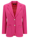 Versace Fuchsia Virgin Wool Blazer Versace