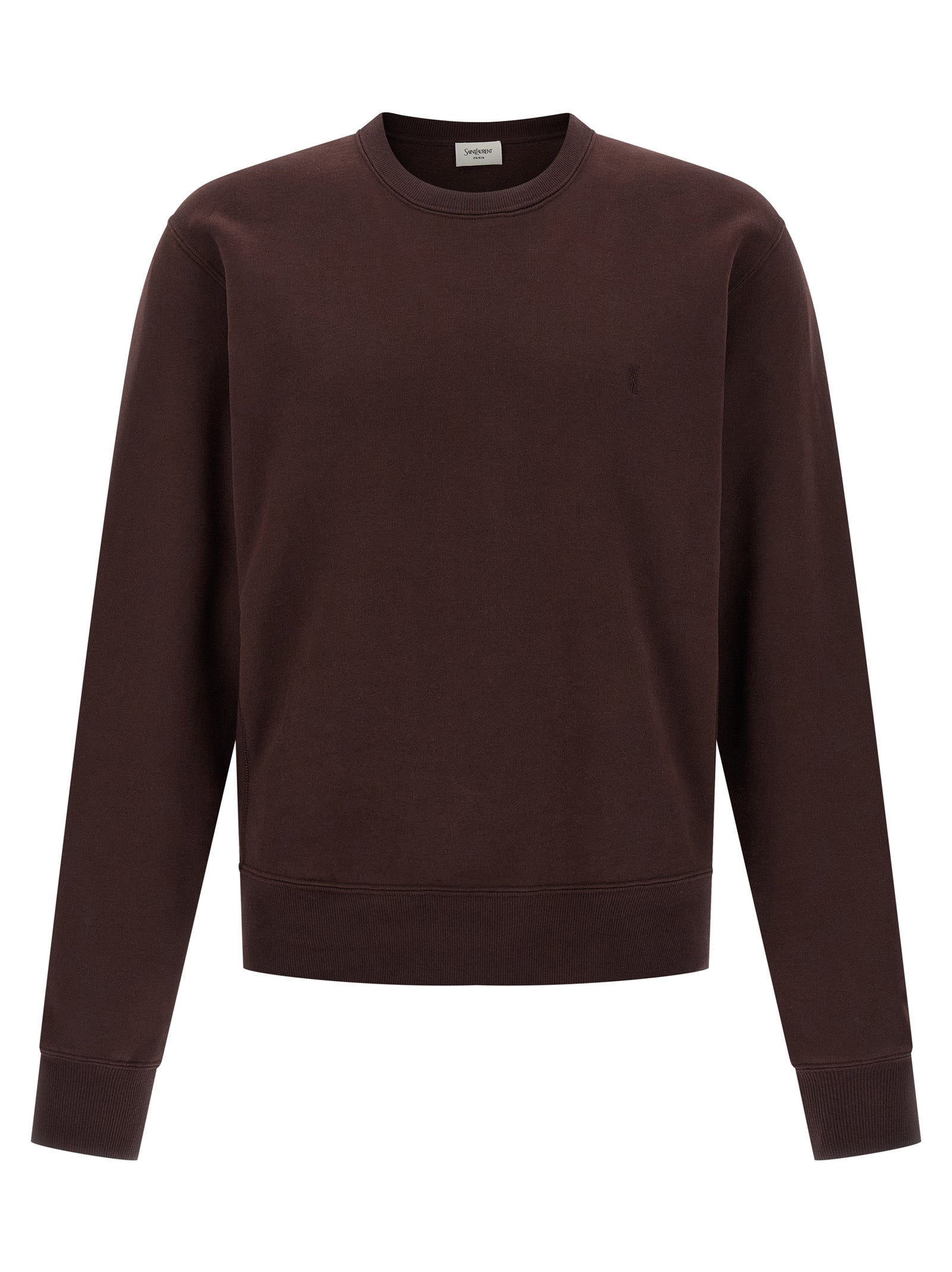 Saint Laurent Bordeaux Cotton Sweatshirt Saint Laurent
