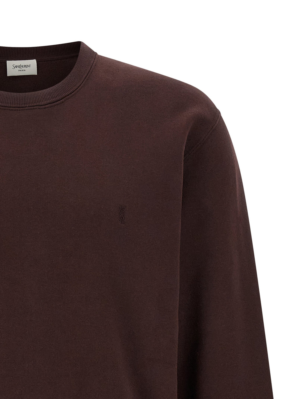 Saint Laurent Bordeaux Cotton Sweatshirt Saint Laurent