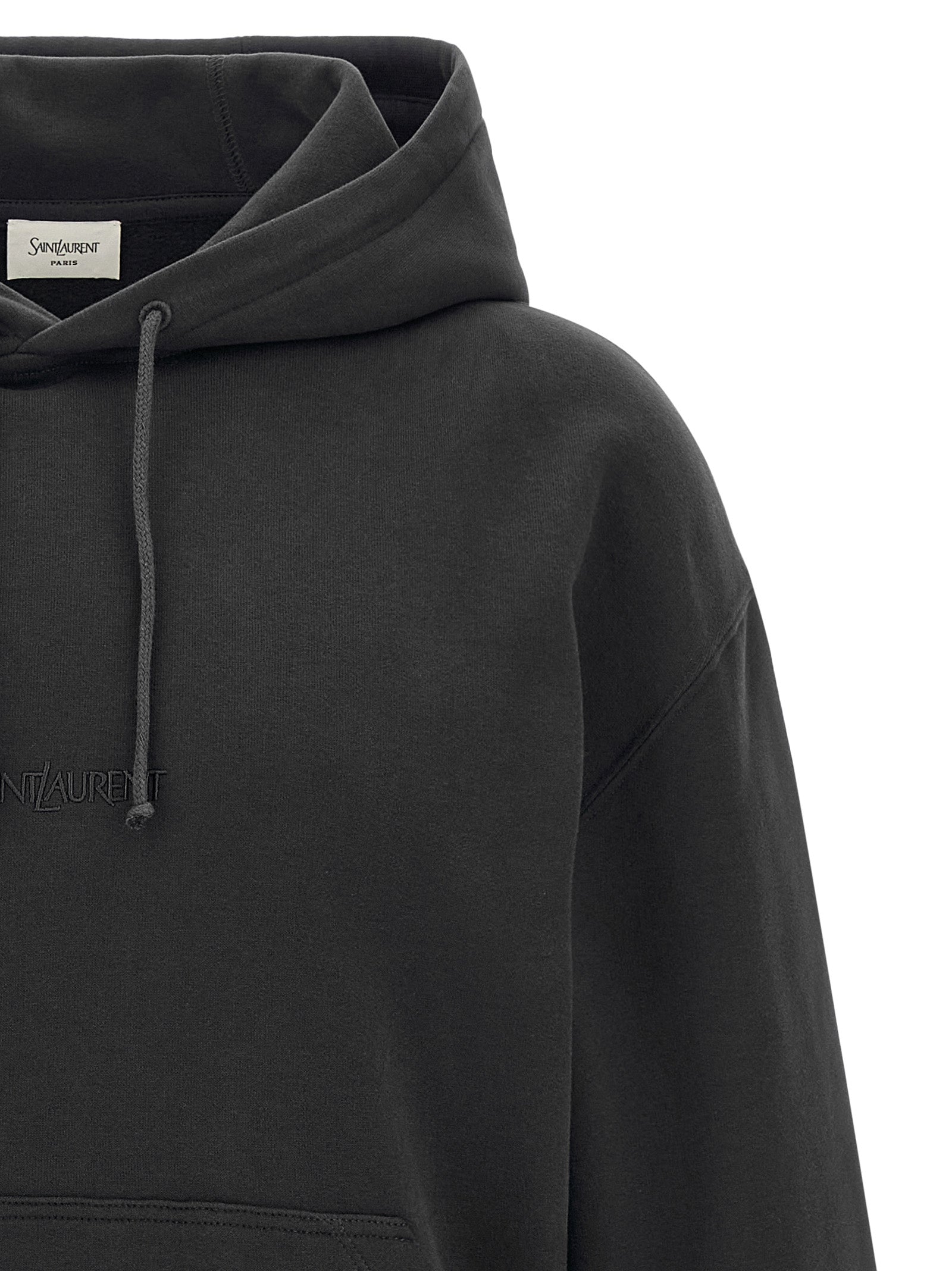 Saint Laurent Gray Cotton Sweatshirt Saint Laurent