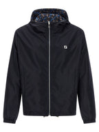 Fendi Blue Polyester Shell Jacket Fendi