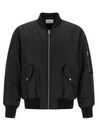 Saint Laurent Black Polyamide Bomber Saint Laurent