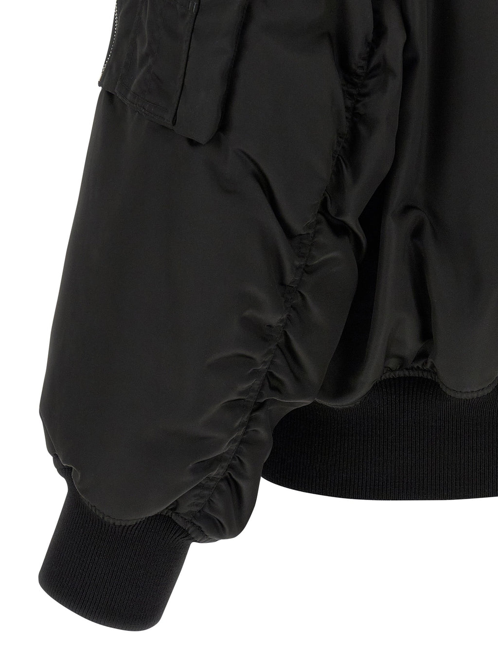 Saint Laurent Black Polyamide Bomber Saint Laurent