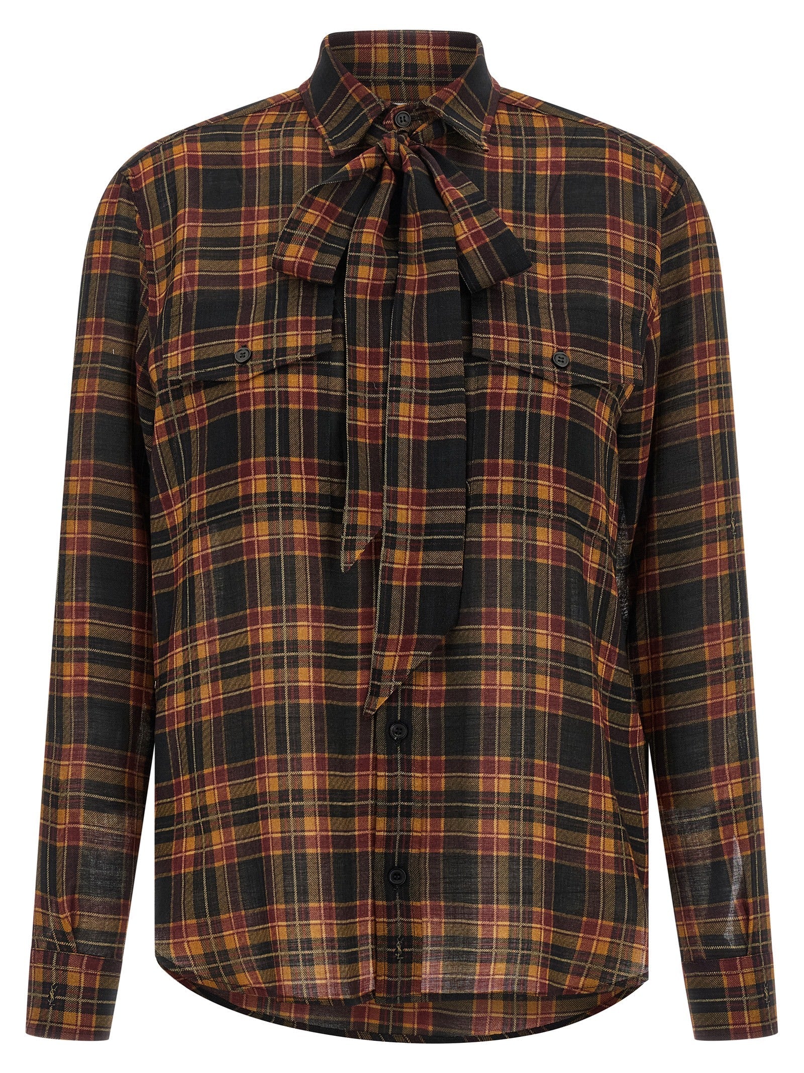 Saint Laurent Multicolor Wool Blouse Saint Laurent