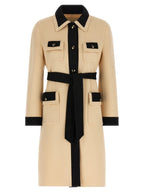 Valentino Garavani Bicolor Virgin Wool Coat Valentino Garavani