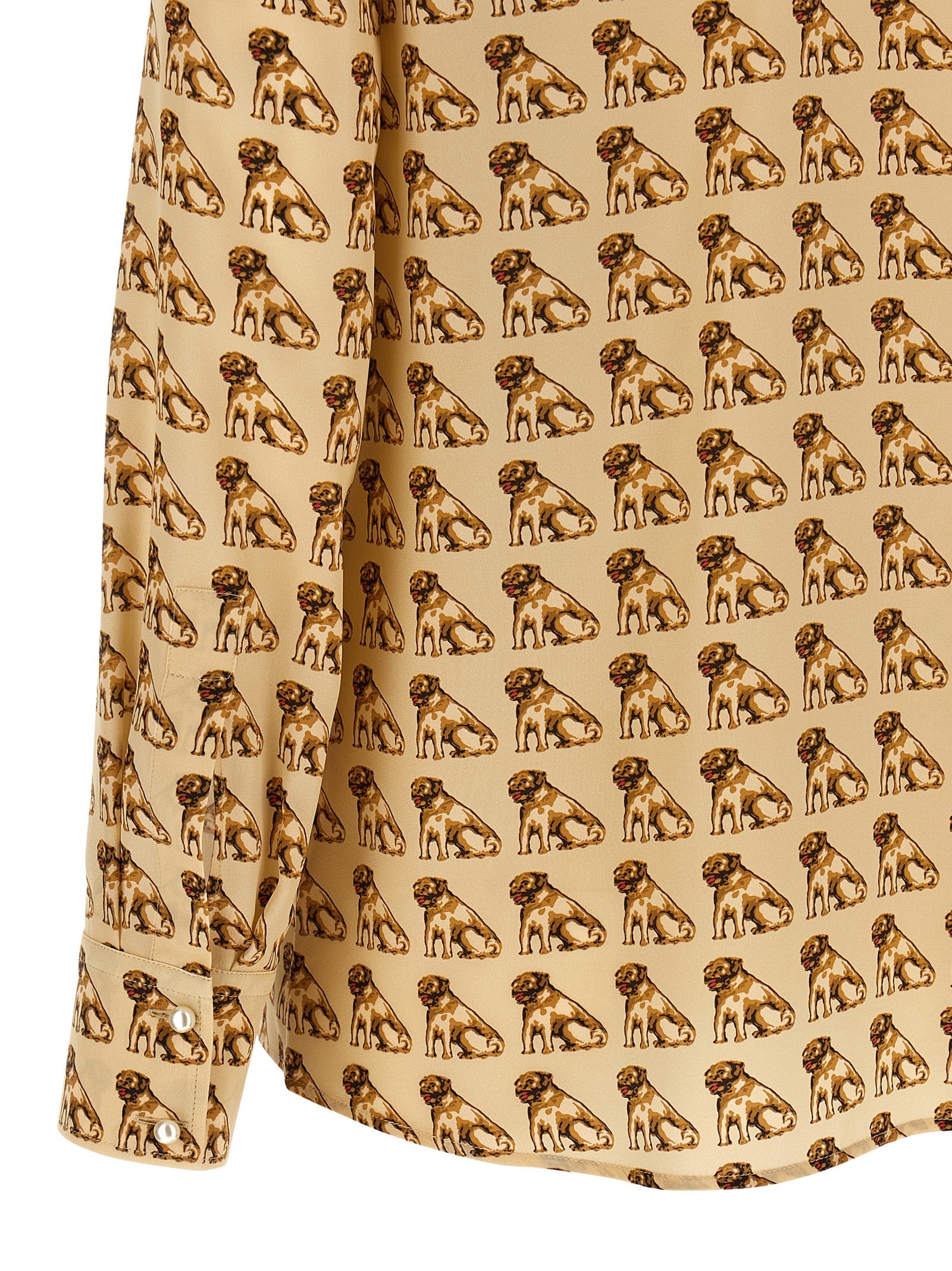 Valentino Garavani Beige Silk Blouse Valentino Garavani