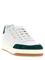 Saint Laurent Bicolor Calfskin Low Top Sneakers Saint Laurent