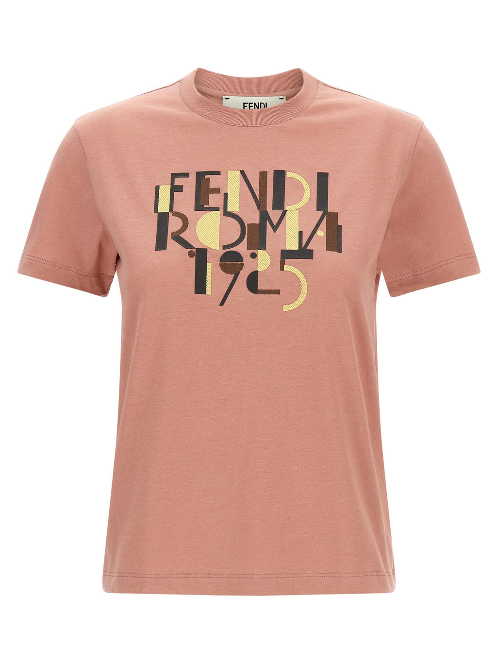 Fendi Multicolor Cotton T-Shirt Fendi