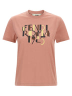 Fendi Multicolor Cotton T-Shirt Fendi