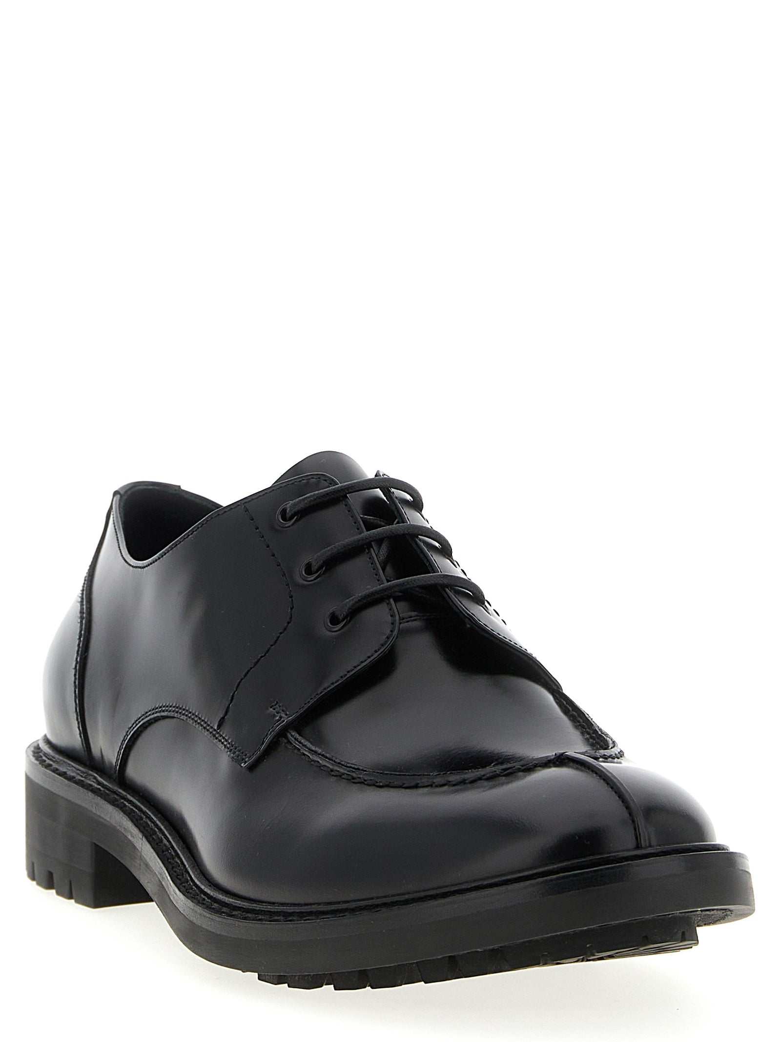 Saint Laurent Black Calfskin Oxfords And Derbies Saint Laurent