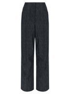 Fendi Blue Cotton High-Waisted Jean Fendi