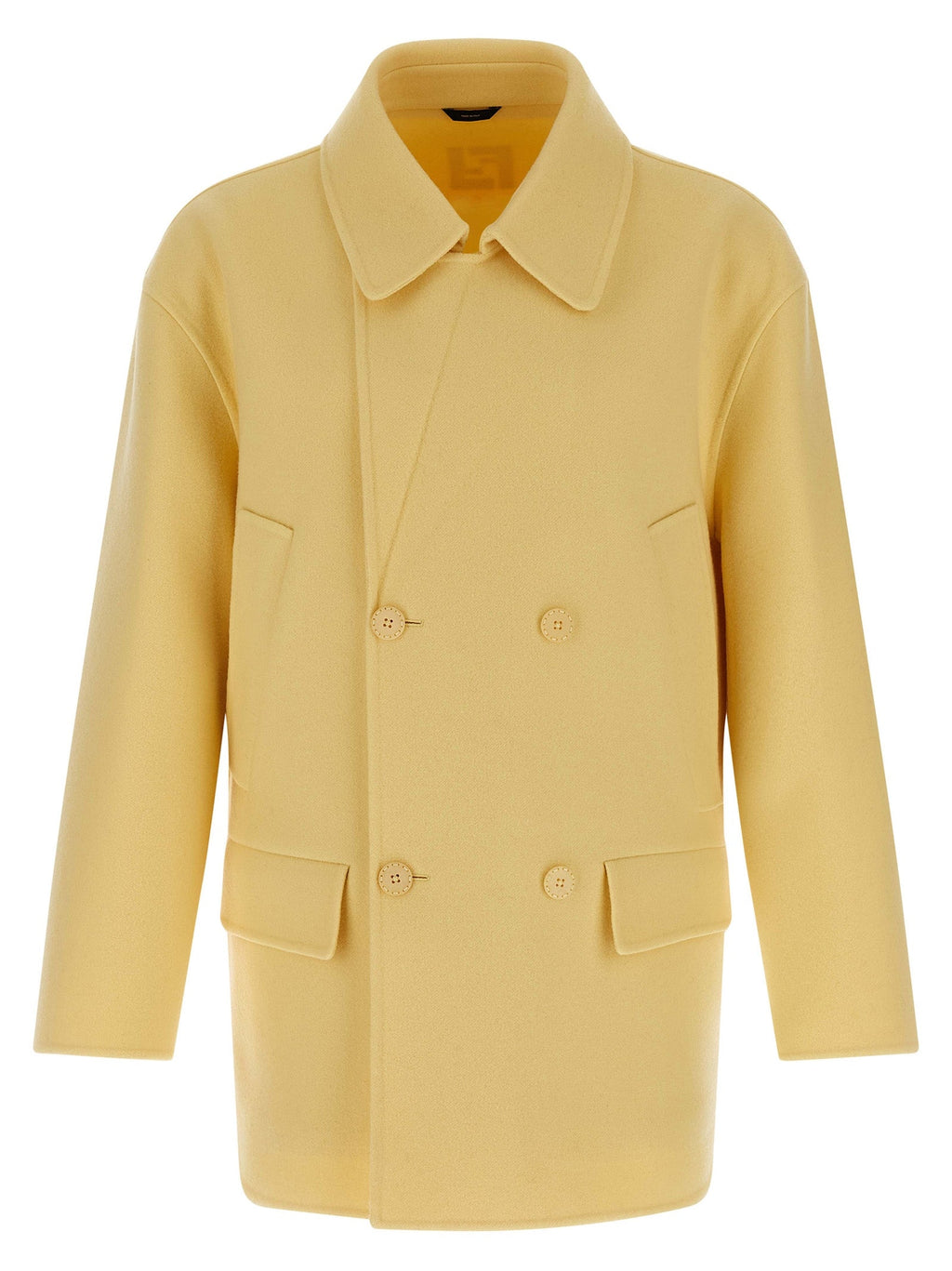 Fendi Bicolor Virgin Wool Coat Fendi