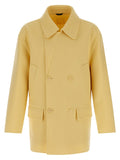 Fendi Bicolor Virgin Wool Coat Fendi
