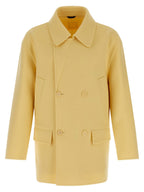 Fendi Bicolor Virgin Wool Coat Fendi