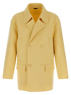 Fendi Bicolor Virgin Wool Coat Fendi