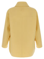 Fendi Bicolor Virgin Wool Coat Fendi