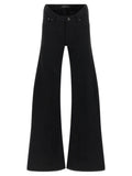 Balenciaga Black Cotton Flared Jeans Balenciaga