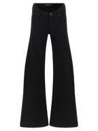 Balenciaga Black Cotton Flared Jeans Balenciaga