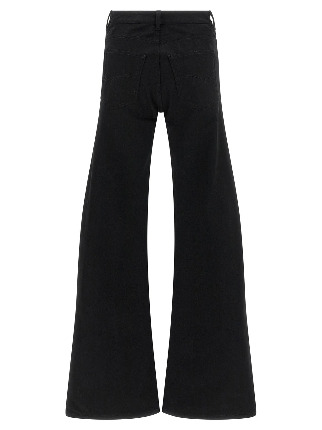 Balenciaga Black Cotton Flared Jeans Balenciaga