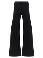 Balenciaga Black Cotton Flared Jeans Balenciaga