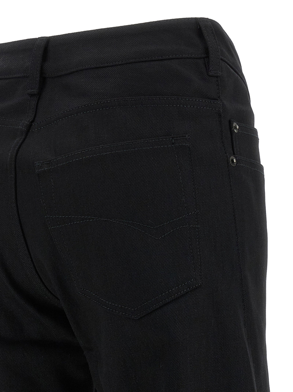 Balenciaga Black Cotton Flared Jeans Balenciaga