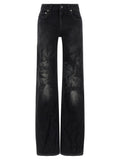 Balenciaga Black Cotton Flared Jeans Balenciaga